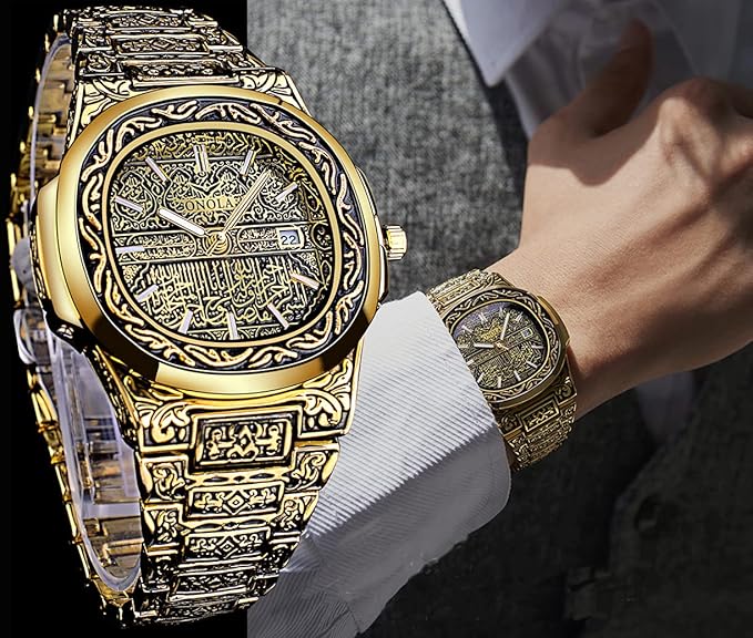 Onola алтын түстес қол сағаты